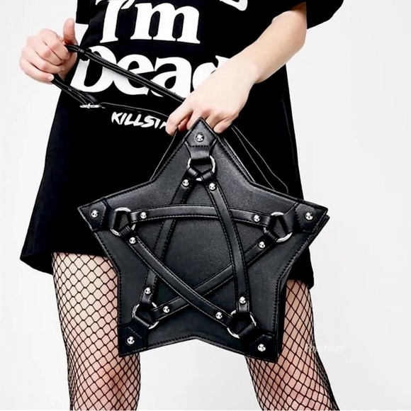 Dolls Kill Handbags - Dolls Kill Pentagram Kill Star Crossbody Purse NWOT
